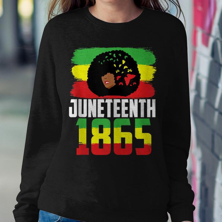 Juneteenth Is My Independence Day Black Women Black Pride Sweatshirt Gifts for Her