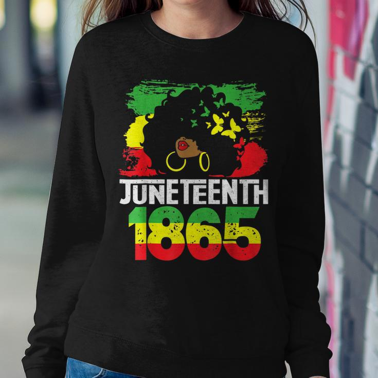 Juneteenth Is My Independence Day Black Women Freedom 1865 Sweatshirt Gifts for Her