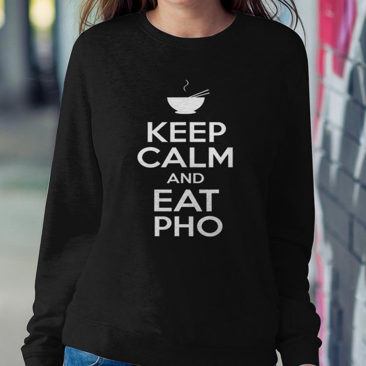 Keep Calm And Eat Pho Vietnamese Pho Noodle Sweatshirt Gifts for Her