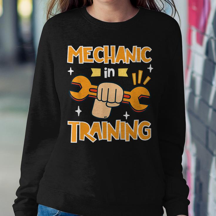 Kids Little Future Mechanic In Training Car Auto Proud Dad Sweatshirt Gifts for Her