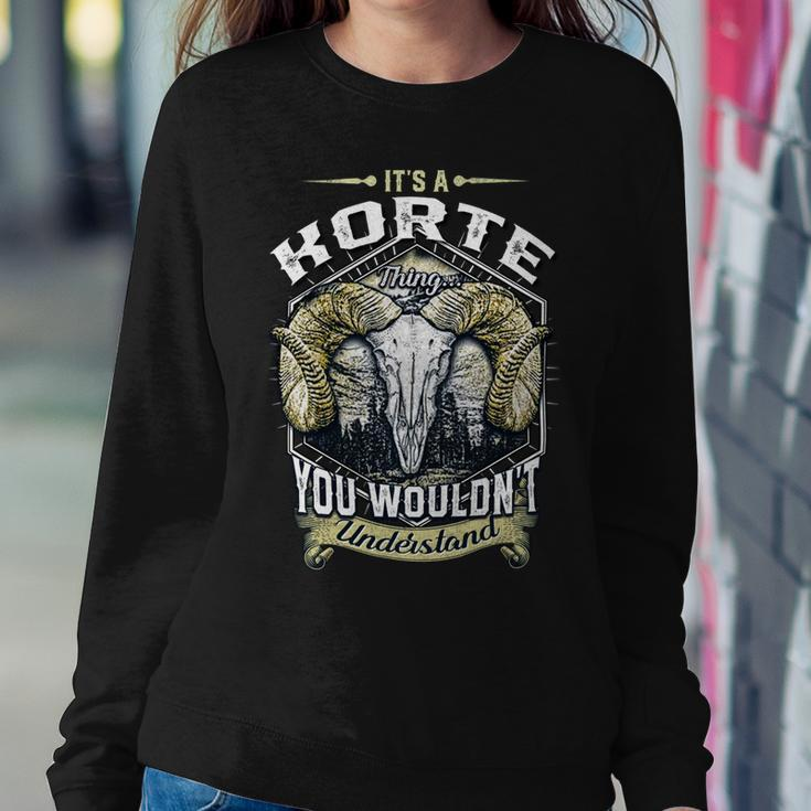 Korte Name Shirt Korte Family Name V4 Sweatshirt Gifts for Her