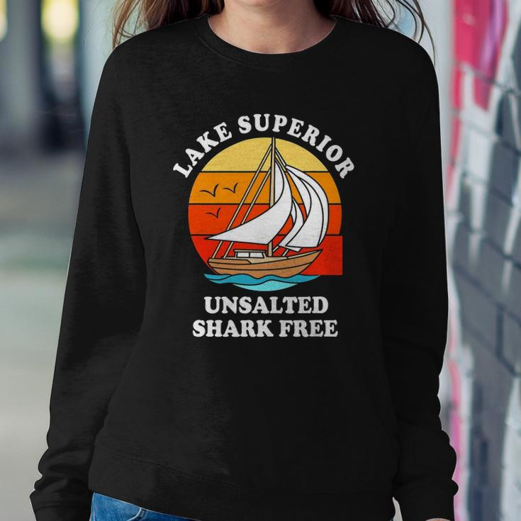 Lake Superior Unsalted Shark Free Sweatshirt Gifts for Her