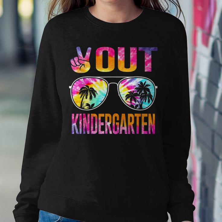 Last Day Of School Peace Out Kindergarten Teacher Kids Women Sweatshirt Gifts for Her