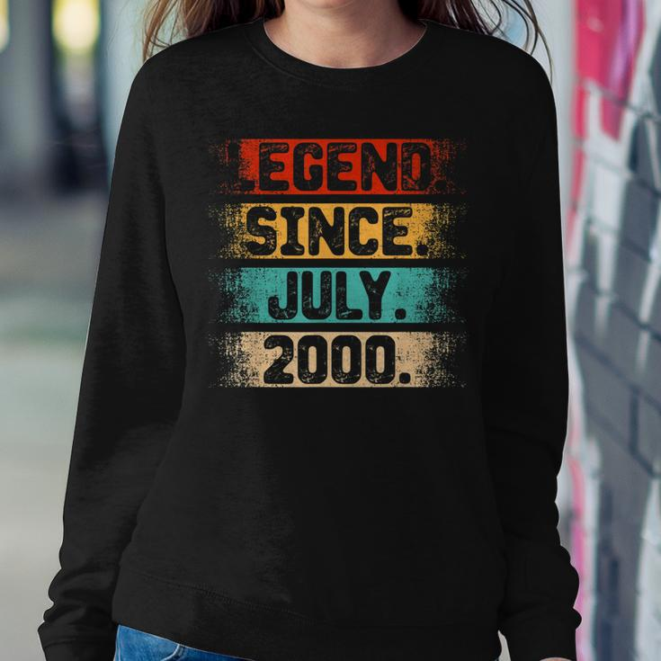 Legend Since July 2000 Vintage 22 Years Old 22Nd Birthday Sweatshirt Gifts for Her