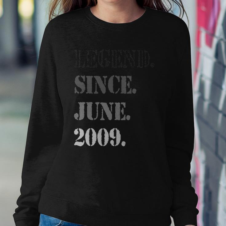 Legend Since June 2009 Th Birthday 13 Years Old Sweatshirt Gifts for Her