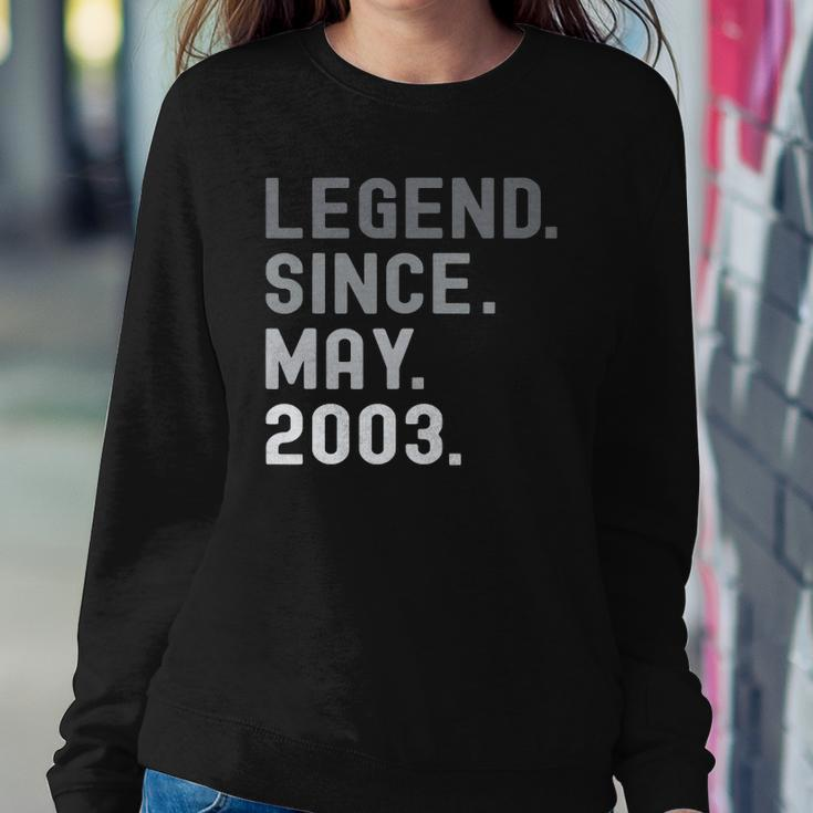 Legend Since May 2003 19 Years Old 19Th Birthday Gifts Sweatshirt Gifts for Her