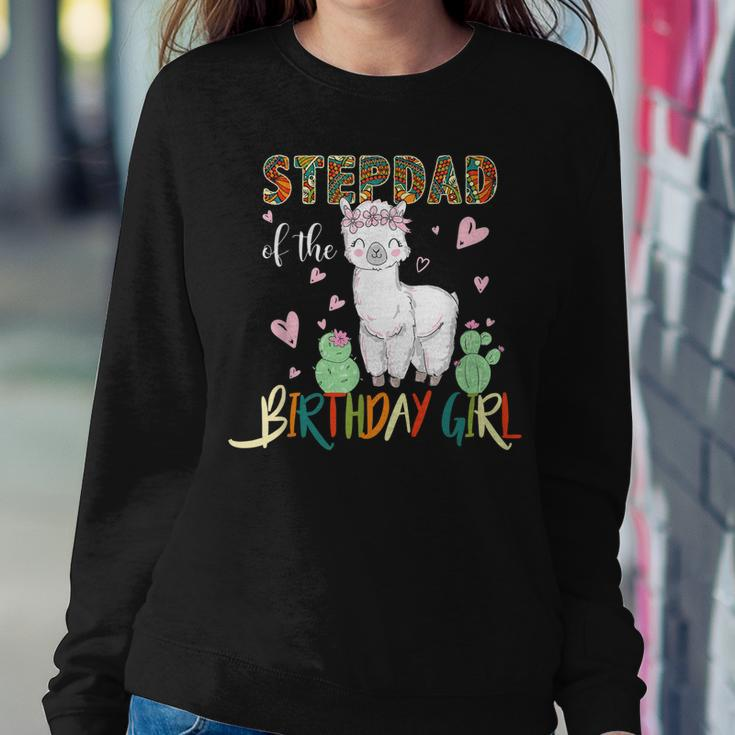 Llama Birthday Stepdad Of The Birthday Girl Outfits Sweatshirt Gifts for Her