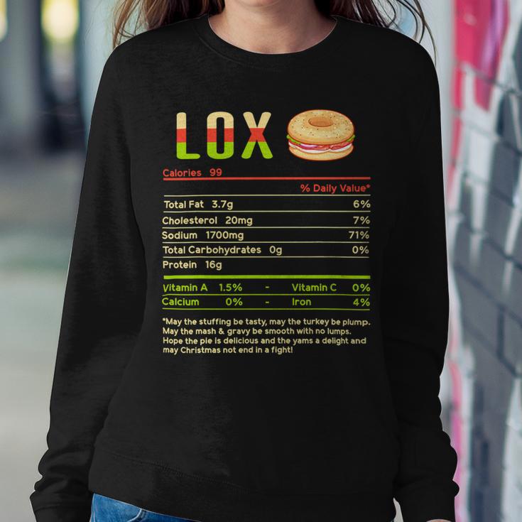 Lox Nutrition Facts Funny Christmas 12 Shirt Sweatshirt Gifts for Her