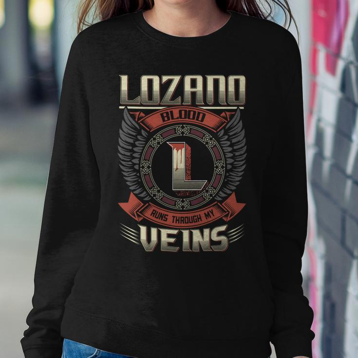 Lozano Blood Run Through My Veins Name Sweatshirt Gifts for Her