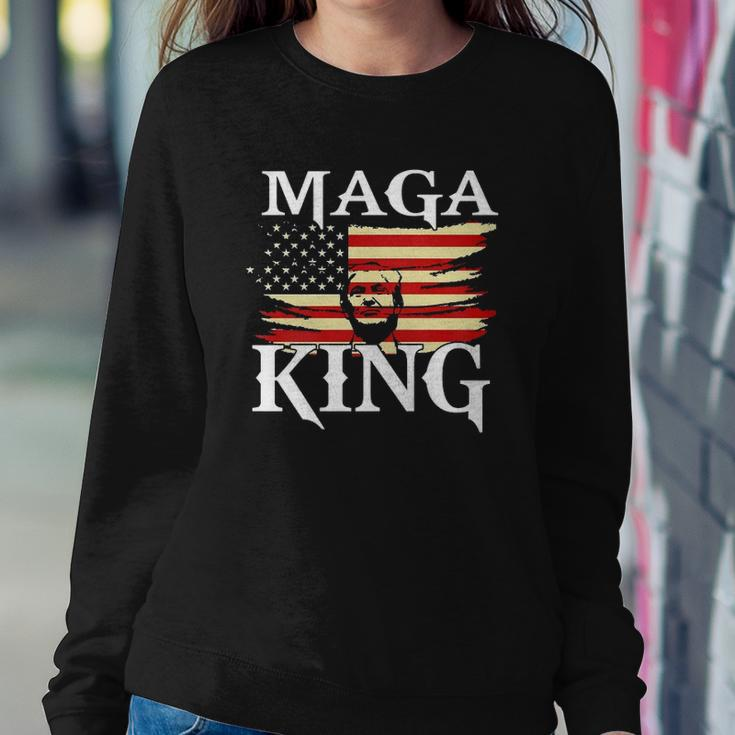 Maga King American Patriot Trump Maga King Republican Gift Sweatshirt Gifts for Her