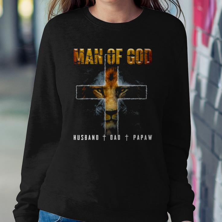 Man Of God Husband Dad Papaw Christian Sweatshirt Gifts for Her