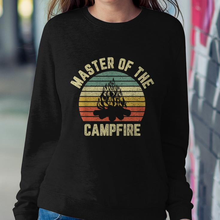 Master Of The Campfire Camping Vintage Camper Sweatshirt Gifts for Her