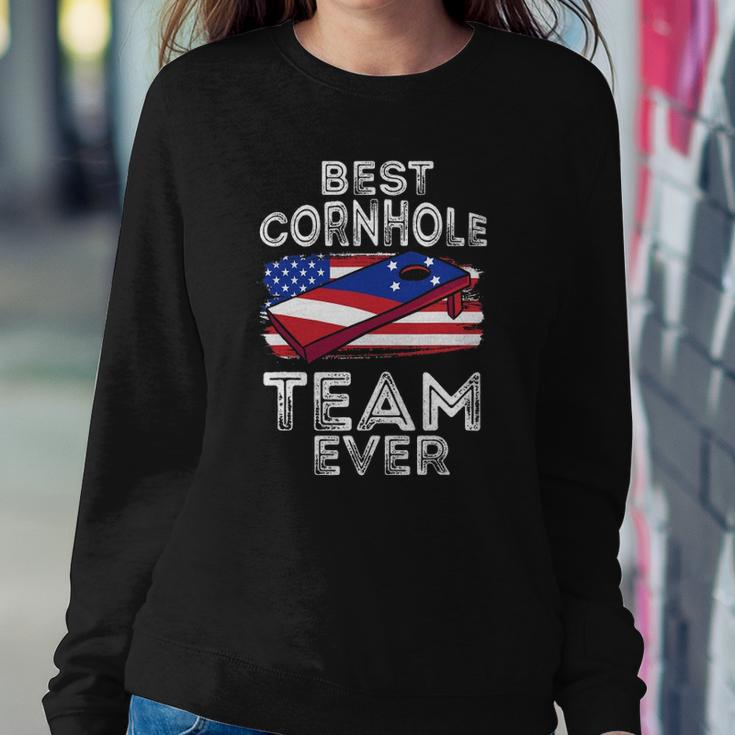 Matching Cornhole Gift For Tournament - Best Cornhole Team Sweatshirt Gifts for Her