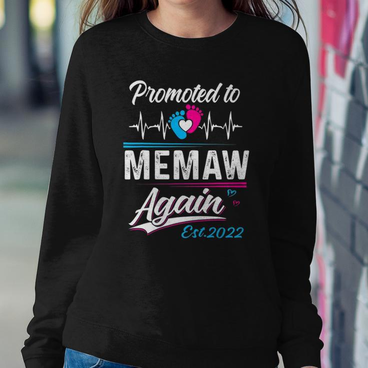 Memaw Gift Promoted To Memaw Again Est 2022 Grandma Sweatshirt Gifts for Her