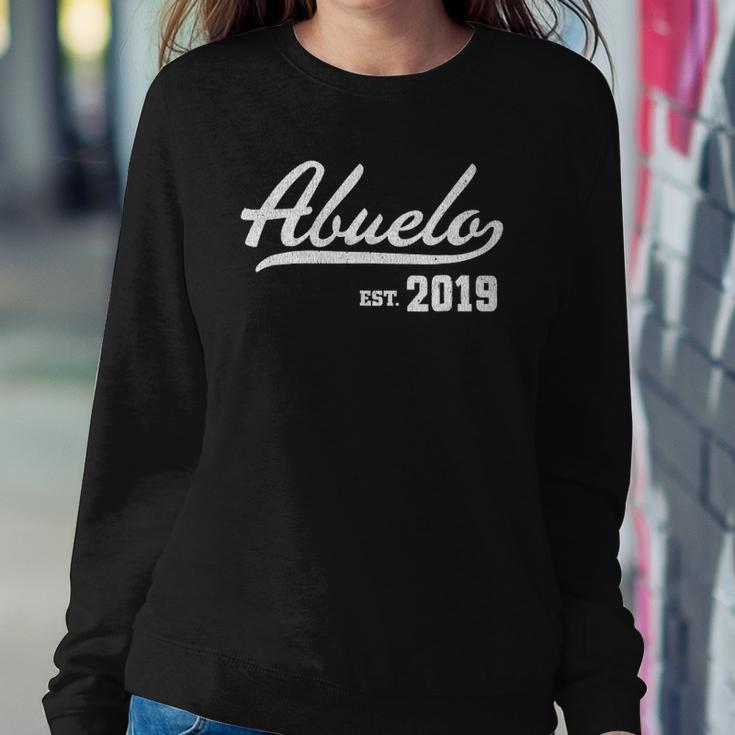 Mens Abuelo Est 2019 Distressed Sweatshirt Gifts for Her