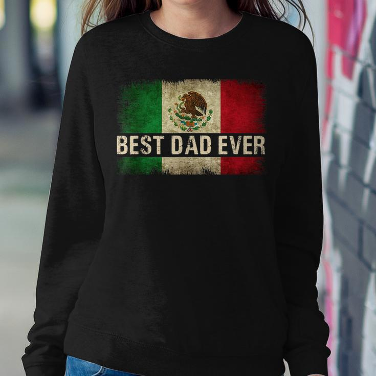 Mens Best Mexican Dad Ever Mexican Flag Pride Fathers Day Gift V2 Sweatshirt Gifts for Her