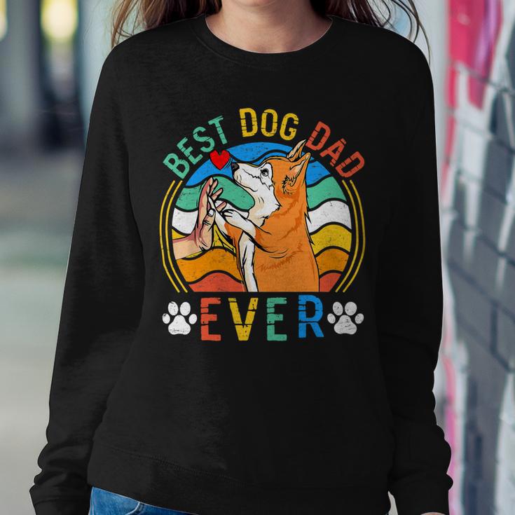 Mens Corgi Best Dog Dad Ever Gifts Dog Lover V3 Sweatshirt Gifts for Her