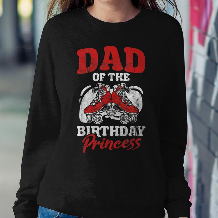 Mens Dad Of Birthday Princess Roller Skating Derby Roller Skate Sweatshirt Gifts for Her