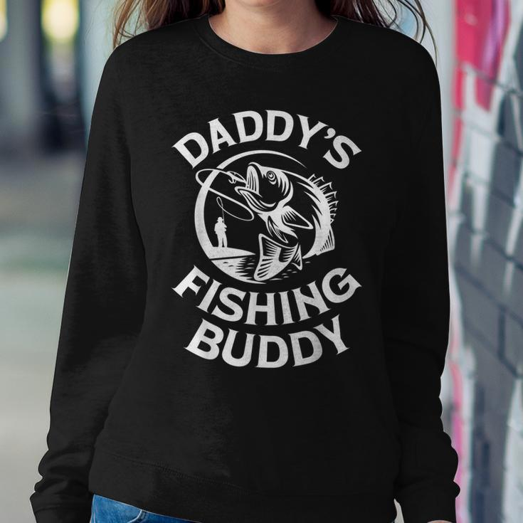 Mens Daddys Fishing Buddy Young Fishing Man Gift For Boys Kids Sweatshirt Gifts for Her