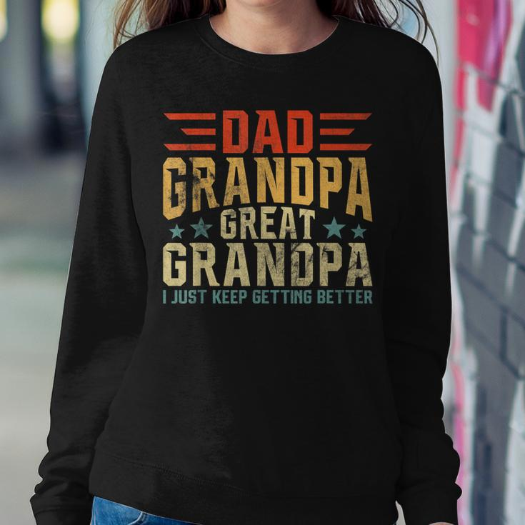 Mens Fathers Day From Grandkids Dad Grandpa Great Grandpa Sweatshirt Gifts for Her