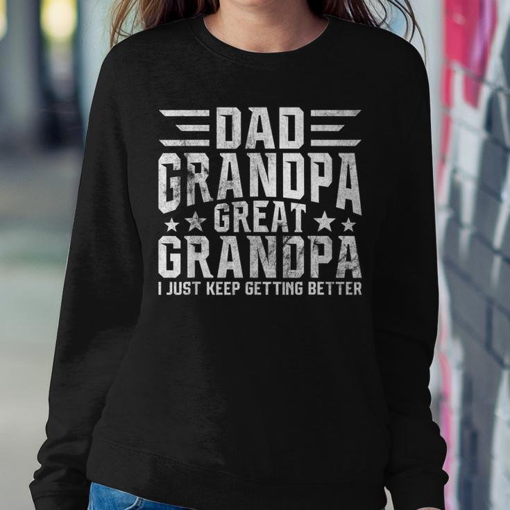Mens Fathers Day From Grandkids Dad Grandpa Great Grandpa Sweatshirt Gifts for Her