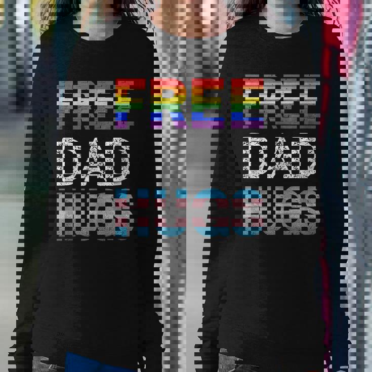Mens Free Dad Hugs Lgbtq Gay Pride Month Proud Ally Sweatshirt Gifts for Her