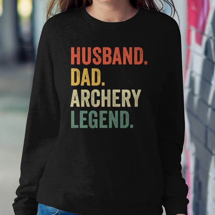Mens Funny Archer Husband Dad Archery Legend Vintage Sweatshirt Gifts for Her