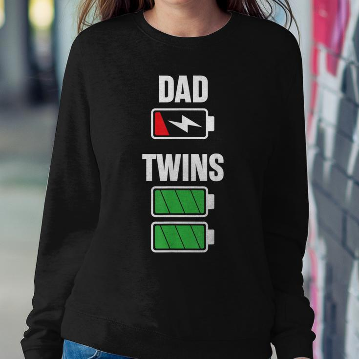 Mens Funny Dad Fathers Day Birthday Twins Twin Dad Sweatshirt Gifts for Her