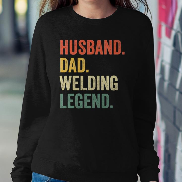 Mens Funny Welder Husband Dad Welding Legend Vintage Sweatshirt Gifts for Her