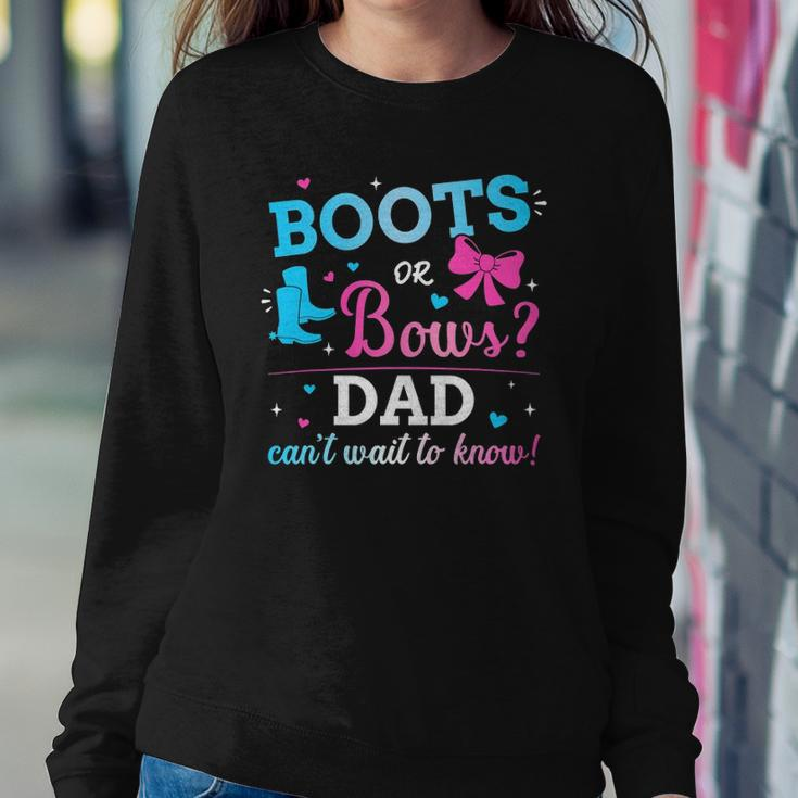 Mens Gender Reveal Boots Or Bows Dad Matching Baby Party Sweatshirt Gifts for Her