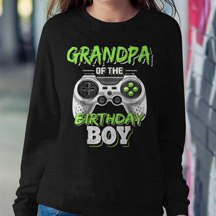Mens Grandpa Of The Birthday Boy Matching Video Game Sweatshirt Gifts for Her