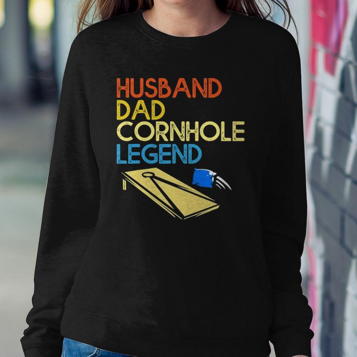 Mens Husband Dad Cornhole Legend Sweatshirt Gifts for Her