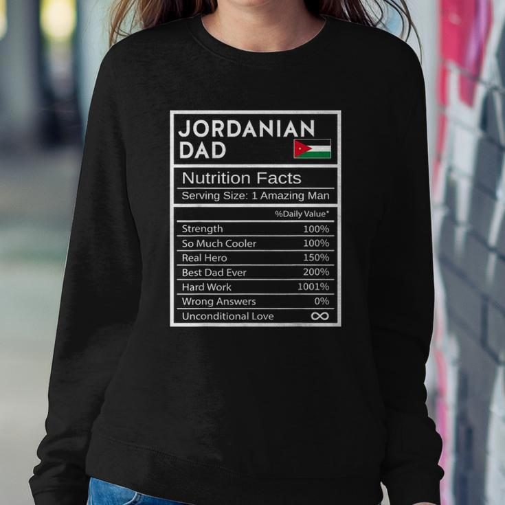 Mens Jordanian Dad Nutrition Facts National Pride Gift For Dad Sweatshirt Gifts for Her