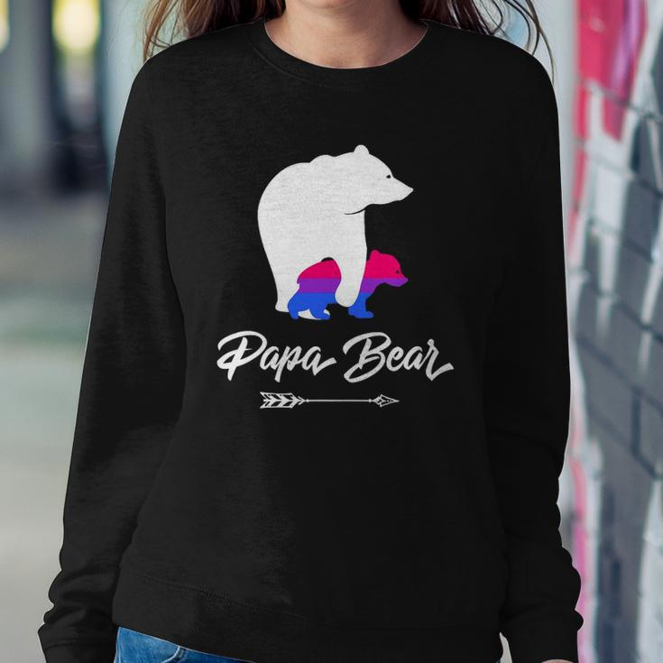 Mens Papa Bear Lgbt Straight Ally Bisexual Sweatshirt Gifts for Her