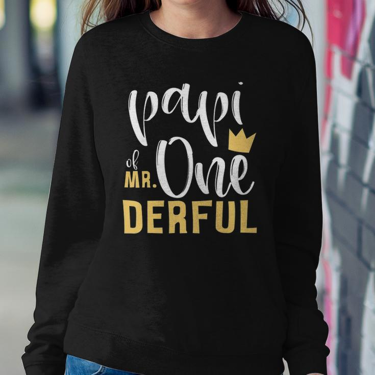 Mens Papi Of Mr Onederful 1St Birthday First One-Derful Matching Sweatshirt Gifts for Her
