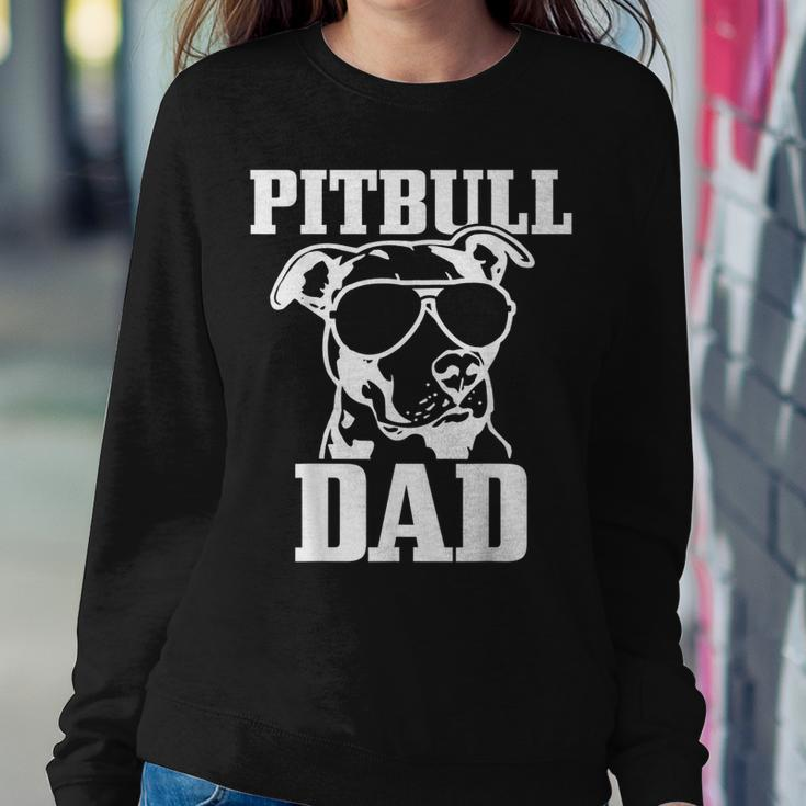 Mens Pitbull Dad Funny Dog Pitbull Sunglasses Fathers Day Pitbull Sweatshirt Gifts for Her