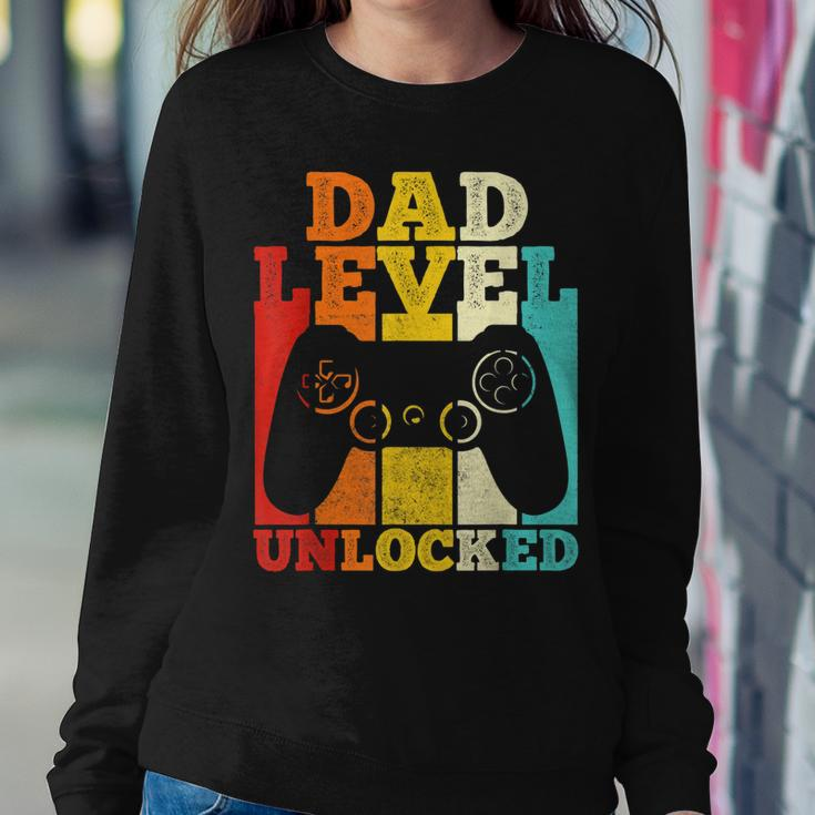 Mens Pregnancy Announcement Dad Level Unlocked Soon To Be Father V2 Sweatshirt Gifts for Her