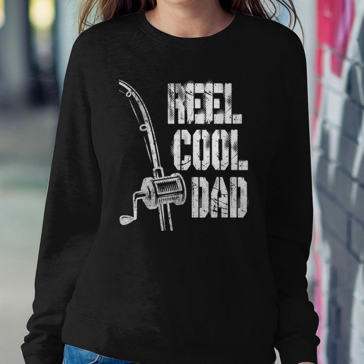 Mens Reel Cool Dad Fishing Daddy Mens Fathers Day Gift Idea Sweatshirt Gifts for Her