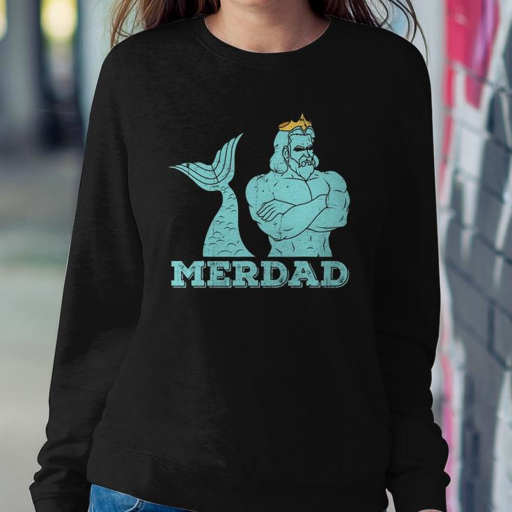 Merdad Security Merman Mermaids Daddy Fathers Day Dad Sweatshirt Gifts for Her