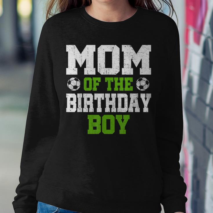 Mom Of The Birthday Boy Soccer Player Vintage Retro Sweatshirt Gifts for Her