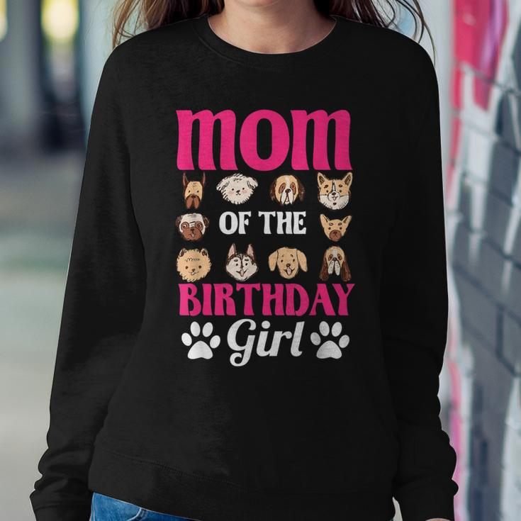 Mom Of The Birthday Girl Dog Paw Bday Party Celebration Sweatshirt Gifts for Her