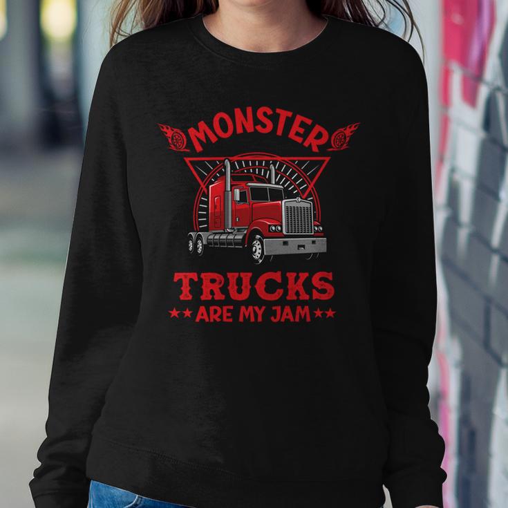 Monster Trucks Are My Jam Sweatshirt Gifts for Her