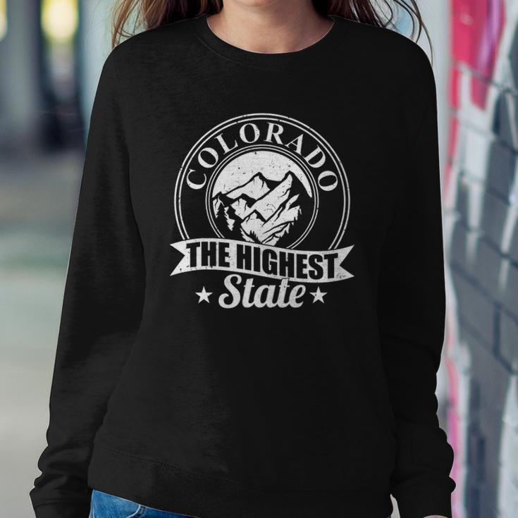 Mountain Outdoor Colorado The Highest State Sweatshirt Gifts for Her