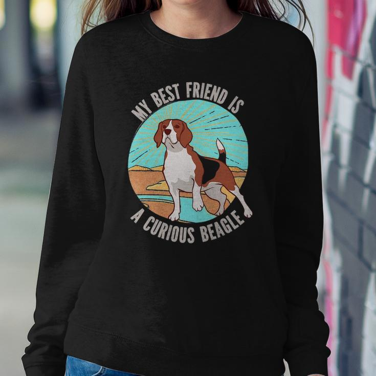 My Best Friend Is A Curious Beagle Gift For Women Men Kids Sweatshirt Gifts for Her