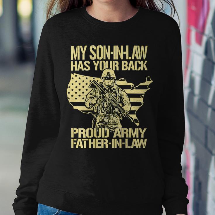 My Soninlaw Has Your Back Proud Army 688 Shirt Sweatshirt Gifts for Her