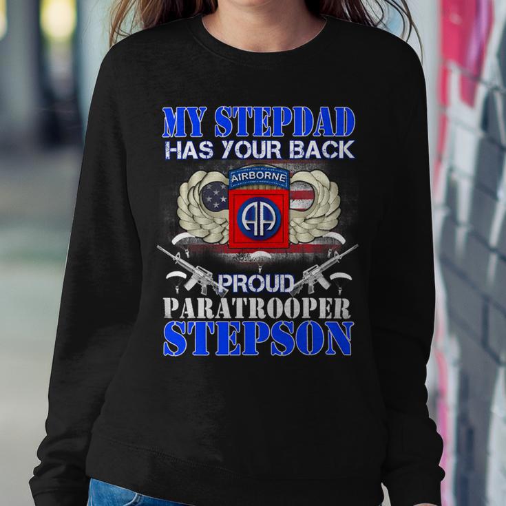 My Stepdad Has Your Back Proud Army 685 Shirt Sweatshirt Gifts for Her