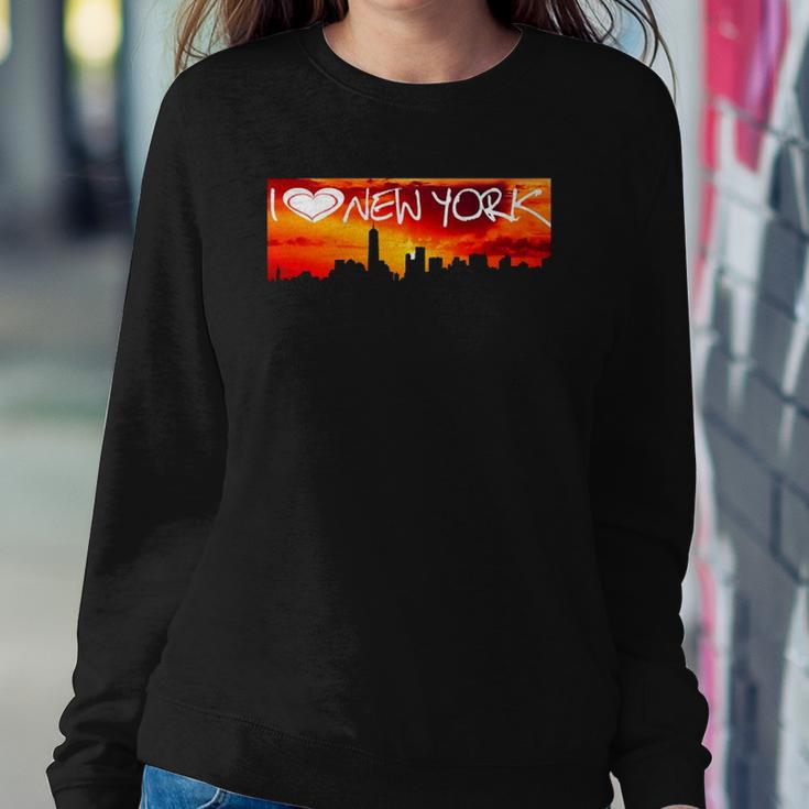 New York I Love Ny Womens Gift Sweatshirt Gifts for Her