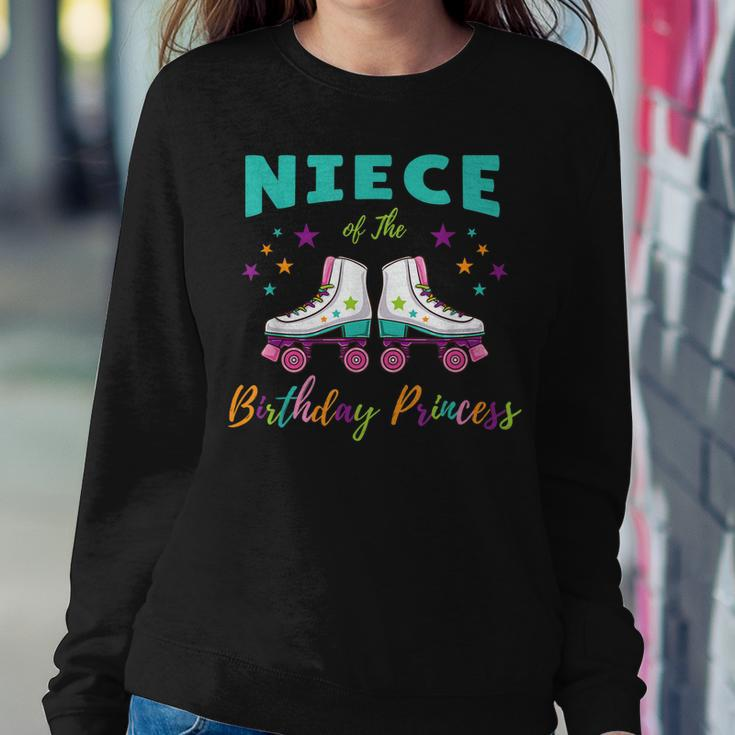 Niece Of The Birthday Princess Roller Skating Sweatshirt Gifts for Her