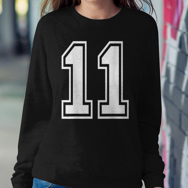Number 11 Sports Player Number Back Of Sweatshirt Gifts for Her