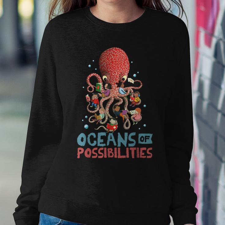 Oceans Of Possibilities Summer Reading 2022 Octopus Sweatshirt Gifts for Her